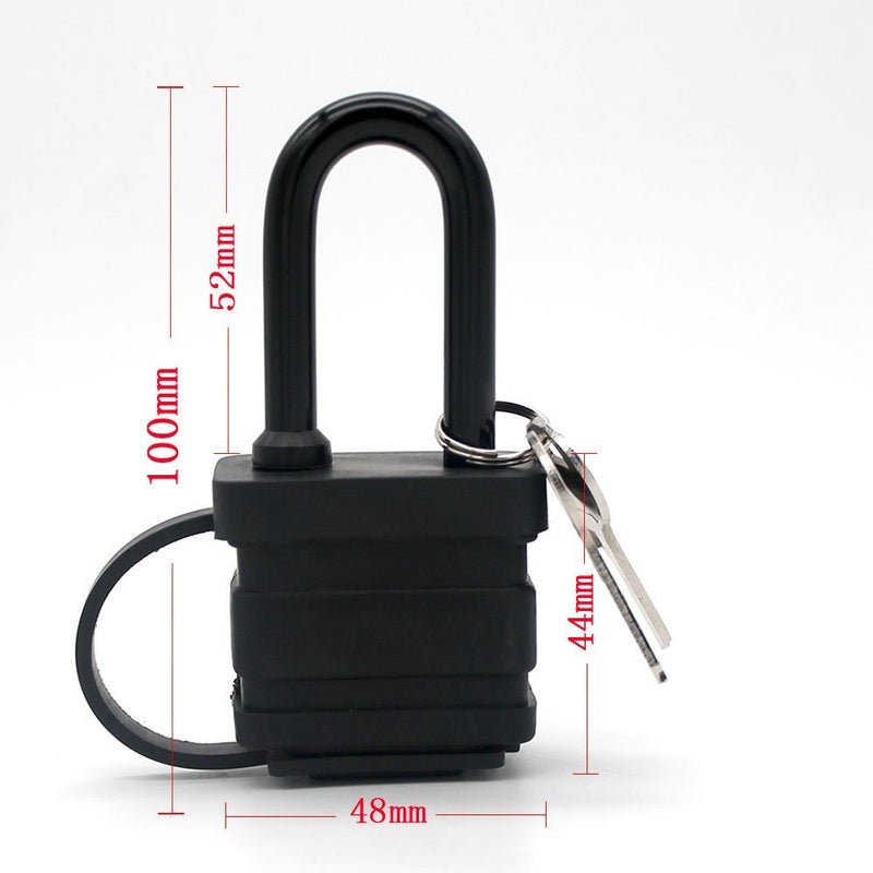 Yuehua 40mm 2-Heavy Duty Waterproof Padlock - Ideal for Home, Garden Shed, Outdoor, Garage, Gate Security (2 Pieces Set, Send a Small Password Lock) - Image 4